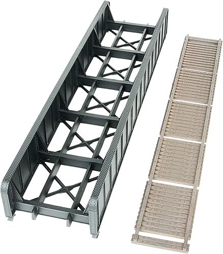 Vista 14 de Walthers Cornerstone Serie Kit Caballete de Escala HO con Puente de Viga de Cubierta de Acero