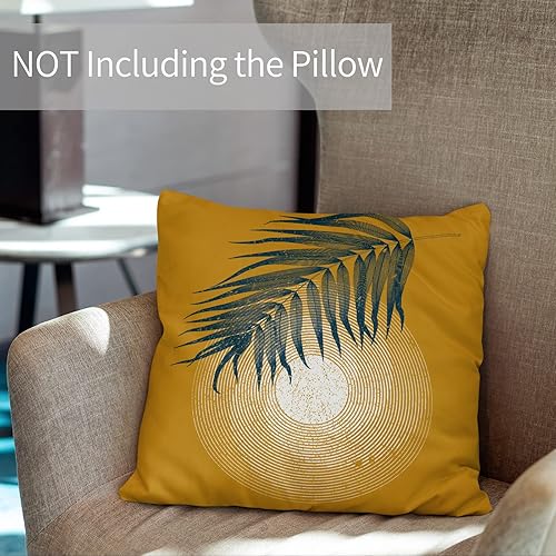 Miniatura 6 de Berkin Arts Fundas de almohada cuadradas decorativas para casa de campo, hechas de mezcla de poliéster, paquete de 2, 18 x 18 pulgadas, diseño