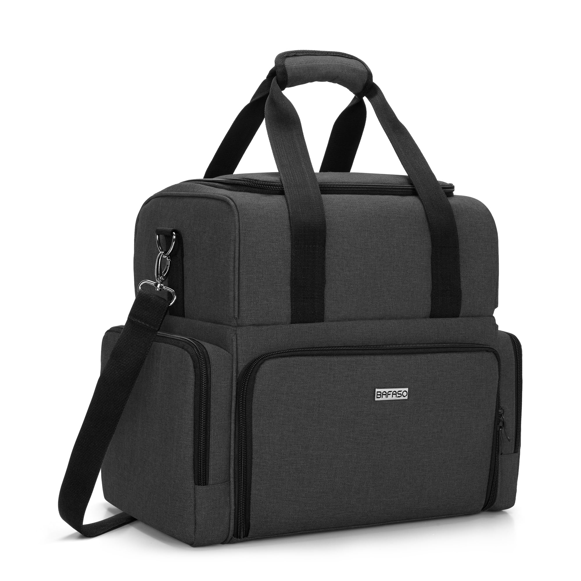 BAFASO Estuche de Transporte para Tatuajes, Bolsa para Tatuajes, Negro | Organizador de Suministros para Tatuajes con 3 Bolsillos Extraíbles, y Suministros de Tatuaje (Solo Bolsa)