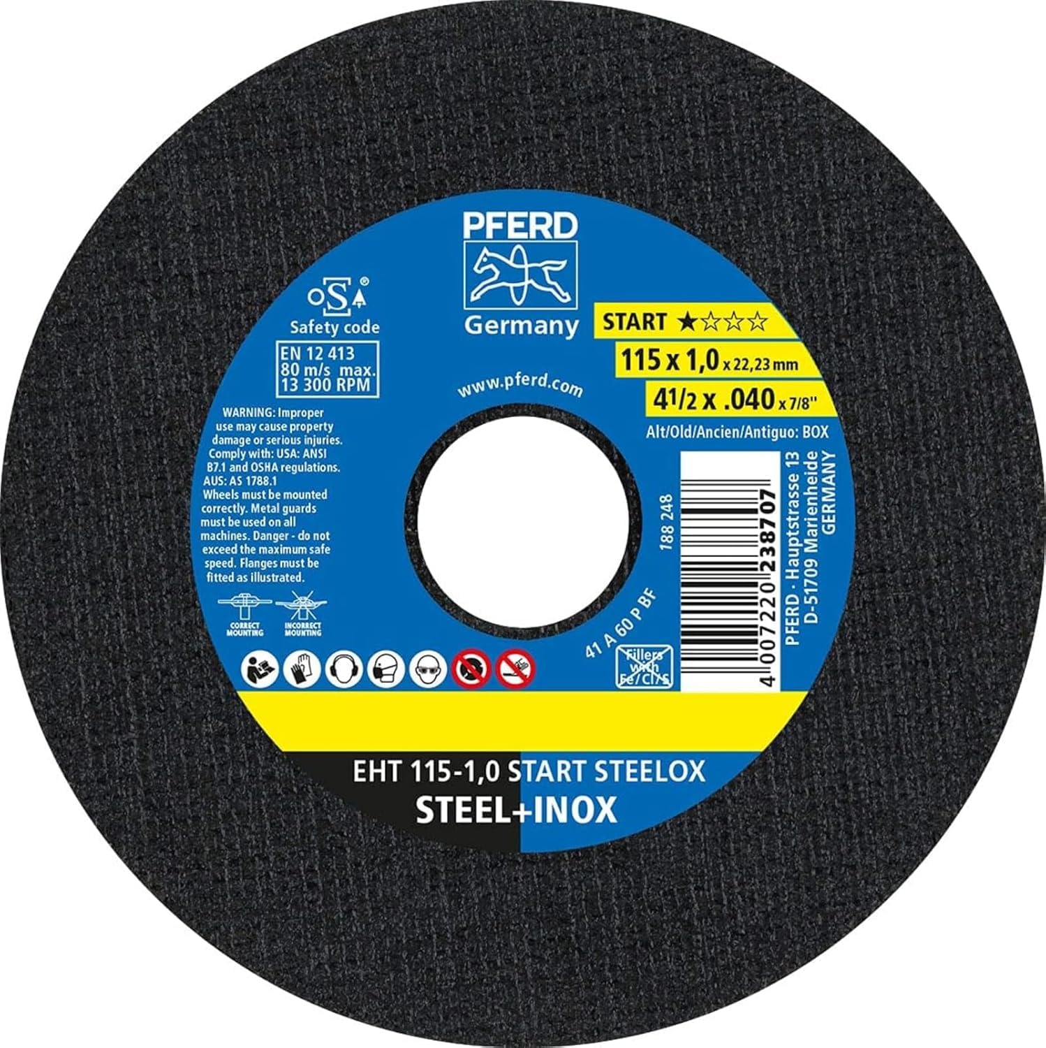 Disques de tronçonnage PFERD 115 mm pour tous vos travaux de rénovation métal