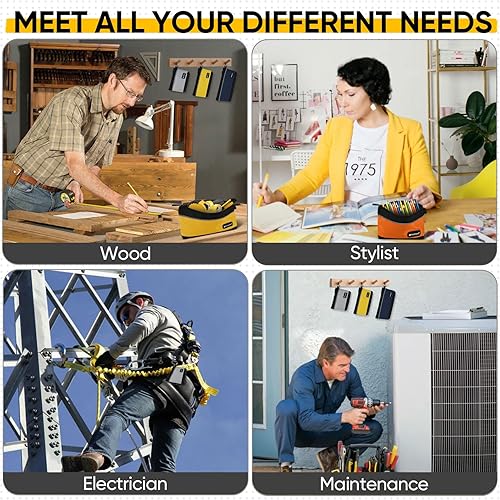 Miniatura 8 de TICONN Bolsas de herramientas con cremallera, 1680D Oxford pequeñas bolsas de herramientas, bolsa de utilidad con cremallera para organizadores de