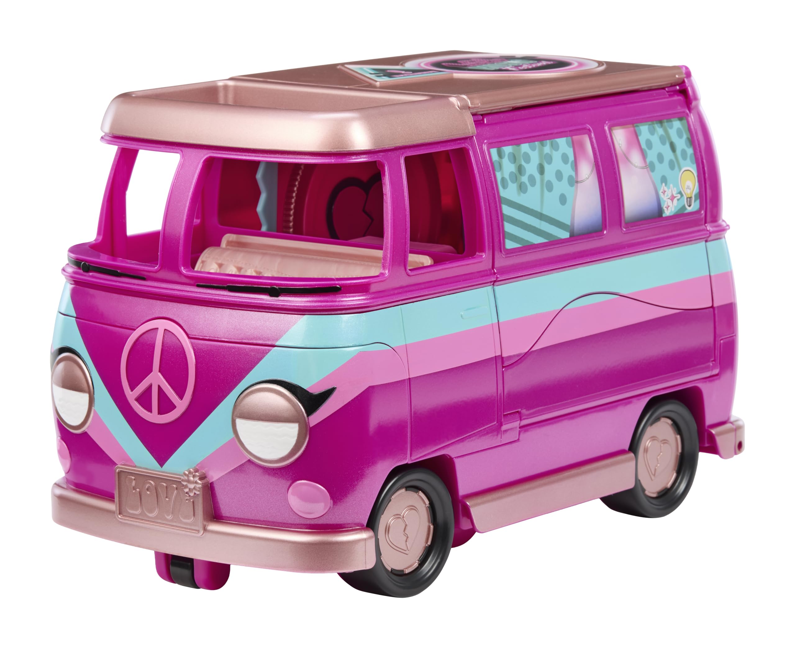 L.O.L. Surprise! Music Festival autobus koncertowy – zestaw do zabawy 5 w 1 z unikatową laleczką, akcesoriami muzycznymi i mebelkami, w zestawie ponad 20 elementów, dla dzieci w wieku od 4 lat