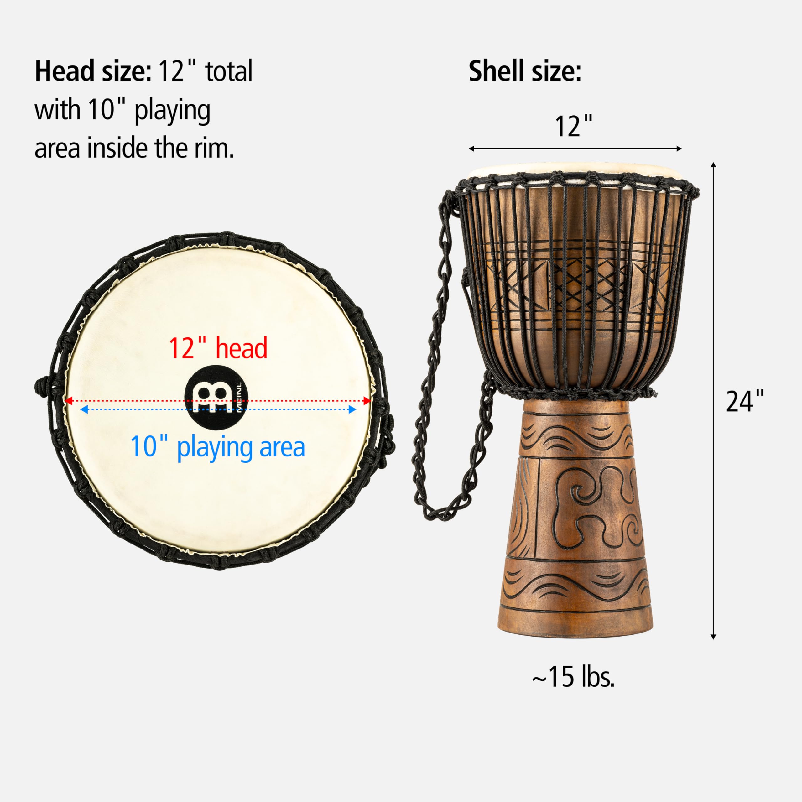 MEINL ジャンベ パーカッション アフリカンドラム Amazon.co.jp: Meinl パーカッション ジャンベ ドラム 30.5 cm x 61 cm