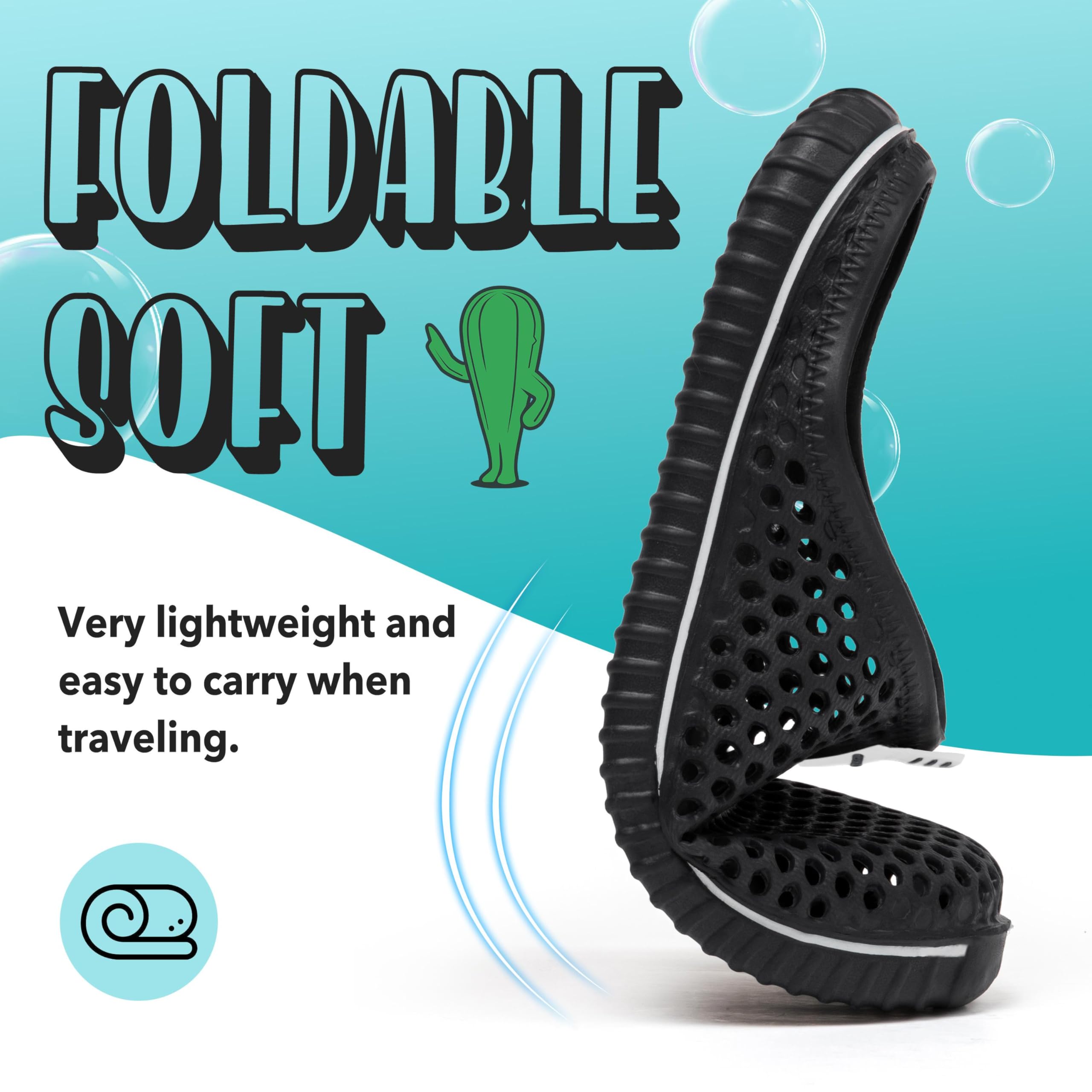 SAGUARO Uomo Donna Spiaggia Traspirante Pantofole Leggero Flessibile Estate Sandali Anti-scivoloso Unisex Clogs Piscina Slippers 36-45EU