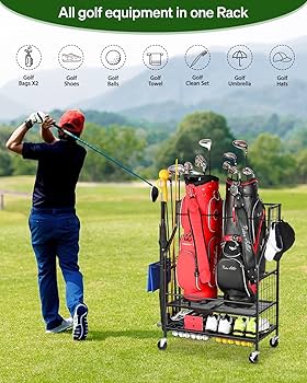 Amazon.co.jp: FHXZH ゴルフバッグ収納 ガレージオーガナイザー