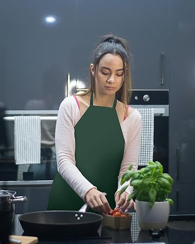 Miniatura 5 de Linteum - Delantales de babero para restaurante y cocina (28.0 x 31.9in)