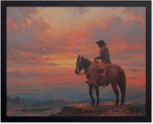 Miniatura 58 de Poster Master Póster vintage de paisaje – Póster de vaquero – Arte del Oeste – Diseño de pared del salvaje oeste – Regalo para hombres y mujeres –