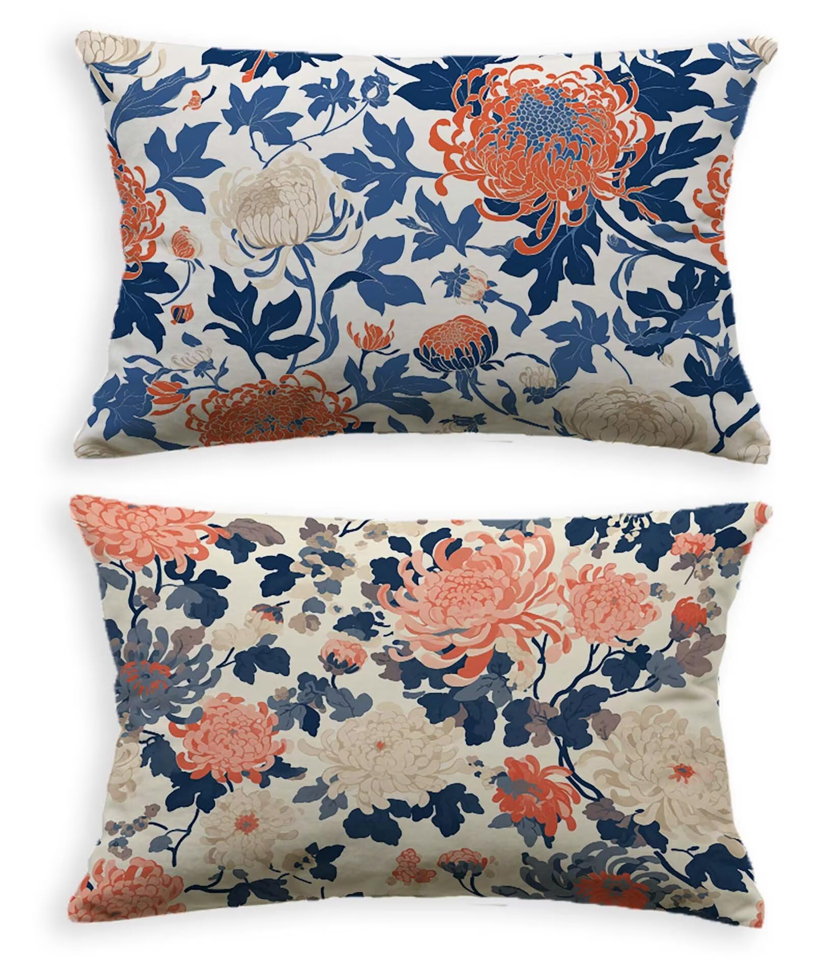 Coussin fleur en velours 40x80 cm pour sublimer votre canapé et créer un salon cocooning