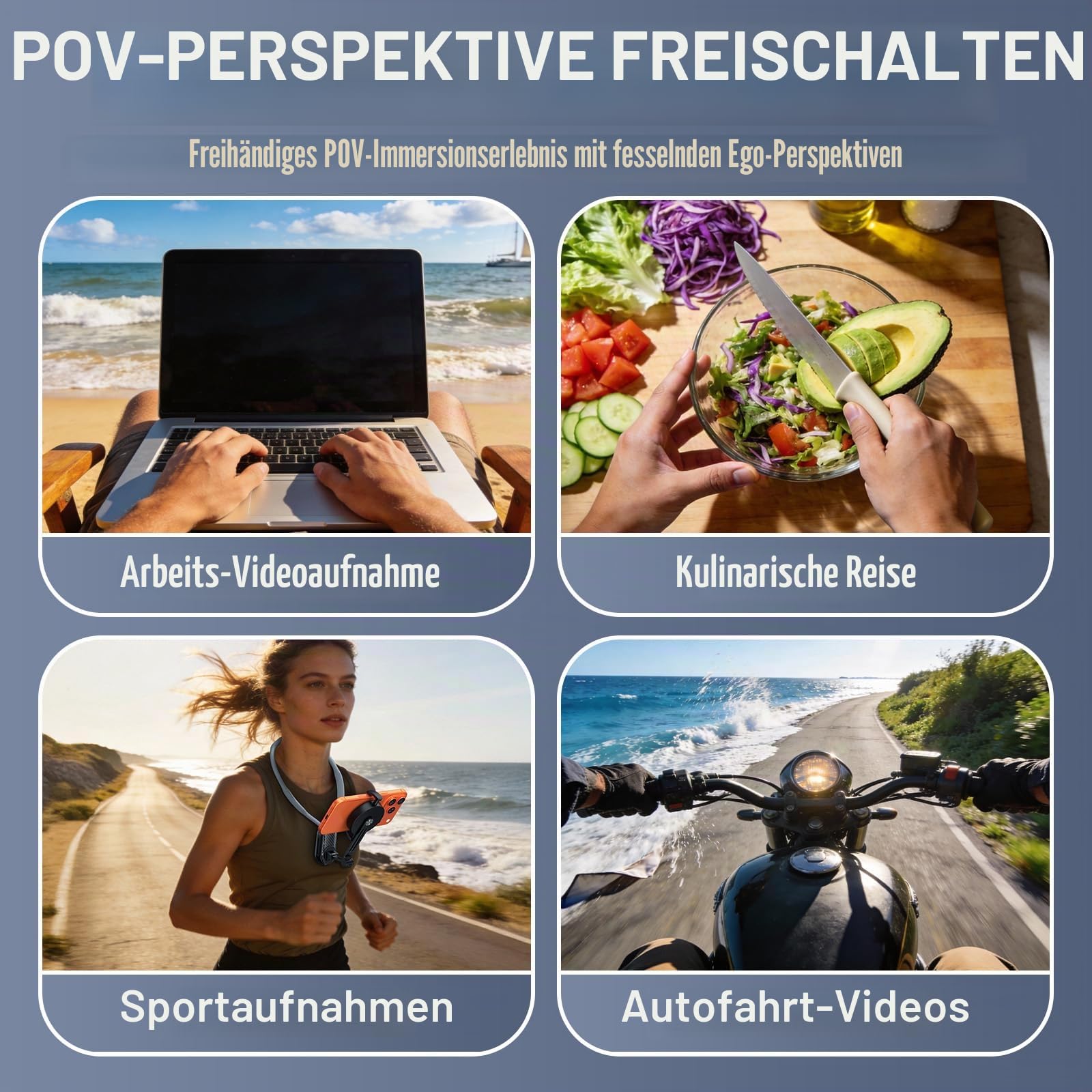 Magnetischer Halshalter für Telefon, Freisprech-Stativ, Brusthalterung, magnetischer Halshalter für Telefon, 360 Grad magnetische Handyhalterung, Handyhalterung für Videoaufnahmen, Vlog