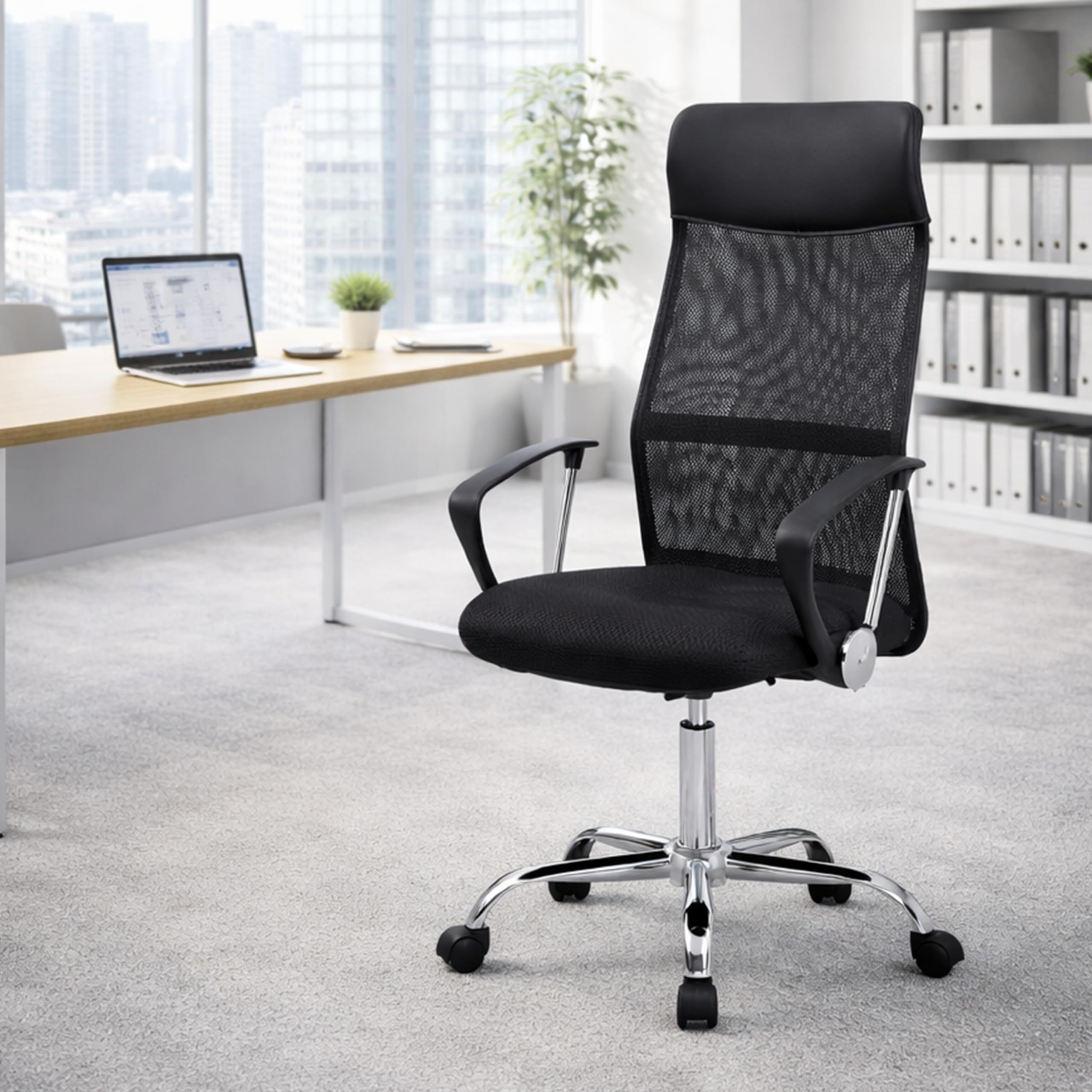 Everfurn Remington High Back Office Chair, Black : Amazon.co.za