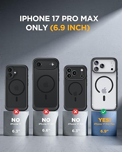 Miniatura 834 de Miracase Glass Series - Funda magnética para iPhone 15, compatible con MagSafe, de cuerpo completo, protector de pantalla de vidrio 9H integrado