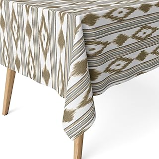 ECOMMERC3 | Mantel Antimanchas para Mesa Rectangular Tamaño 180x140 cm - Mantel Antimanchas Tacto Extrasuave e Impermeable Color Marrón