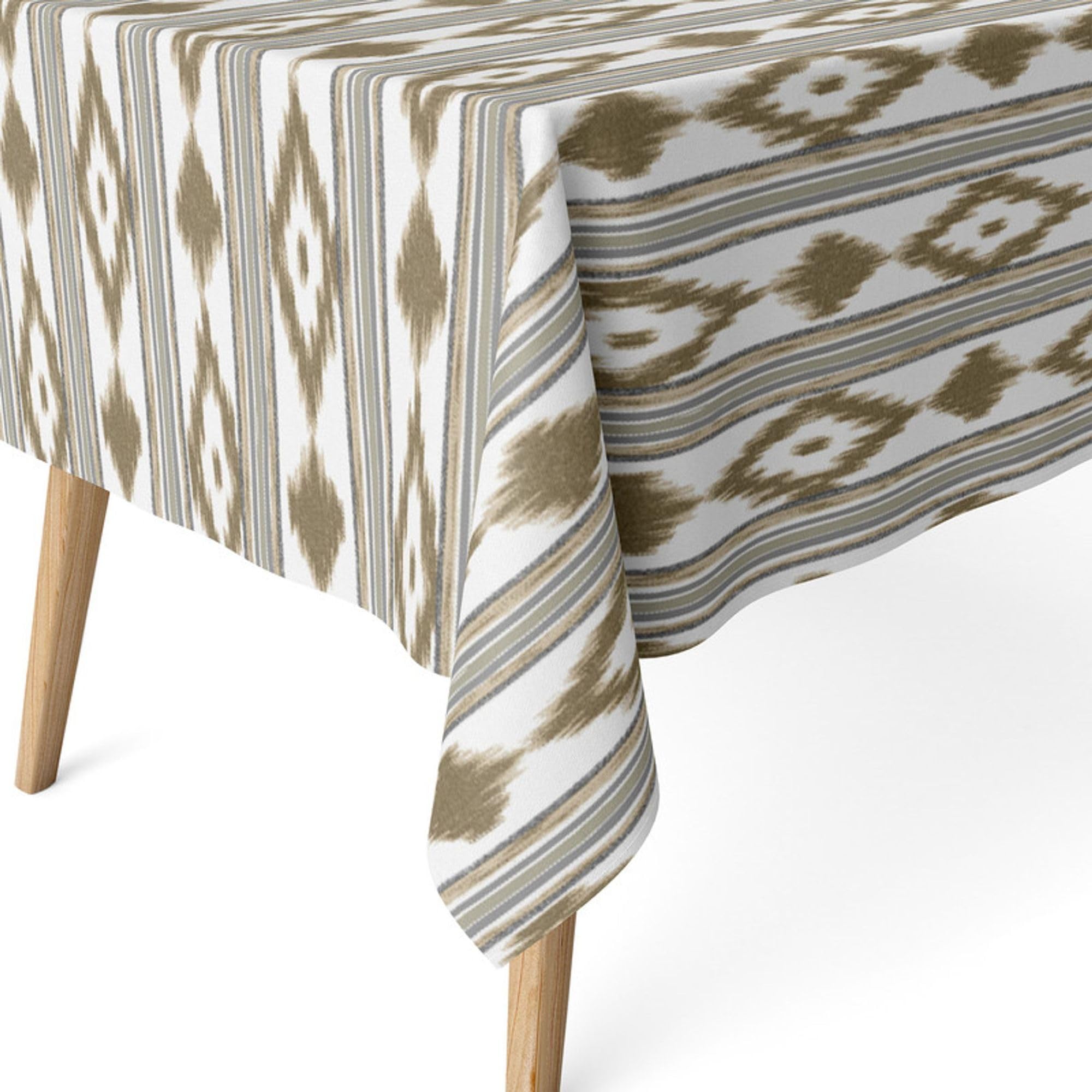 ECOMMERC3 | Stain Resistant Tablecloth for Rectangular Table, Size 220 x 140 cm - Stain Resistant Tablecloth, Extra Soft and Waterproof, Brown