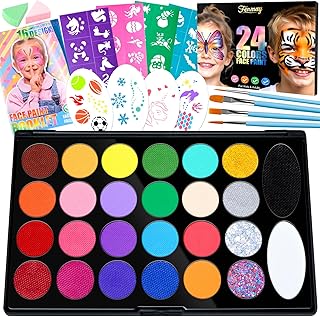 Face Painting Kit for Kids, Non-Toxic and Hypoallergenic Face Paint Make...