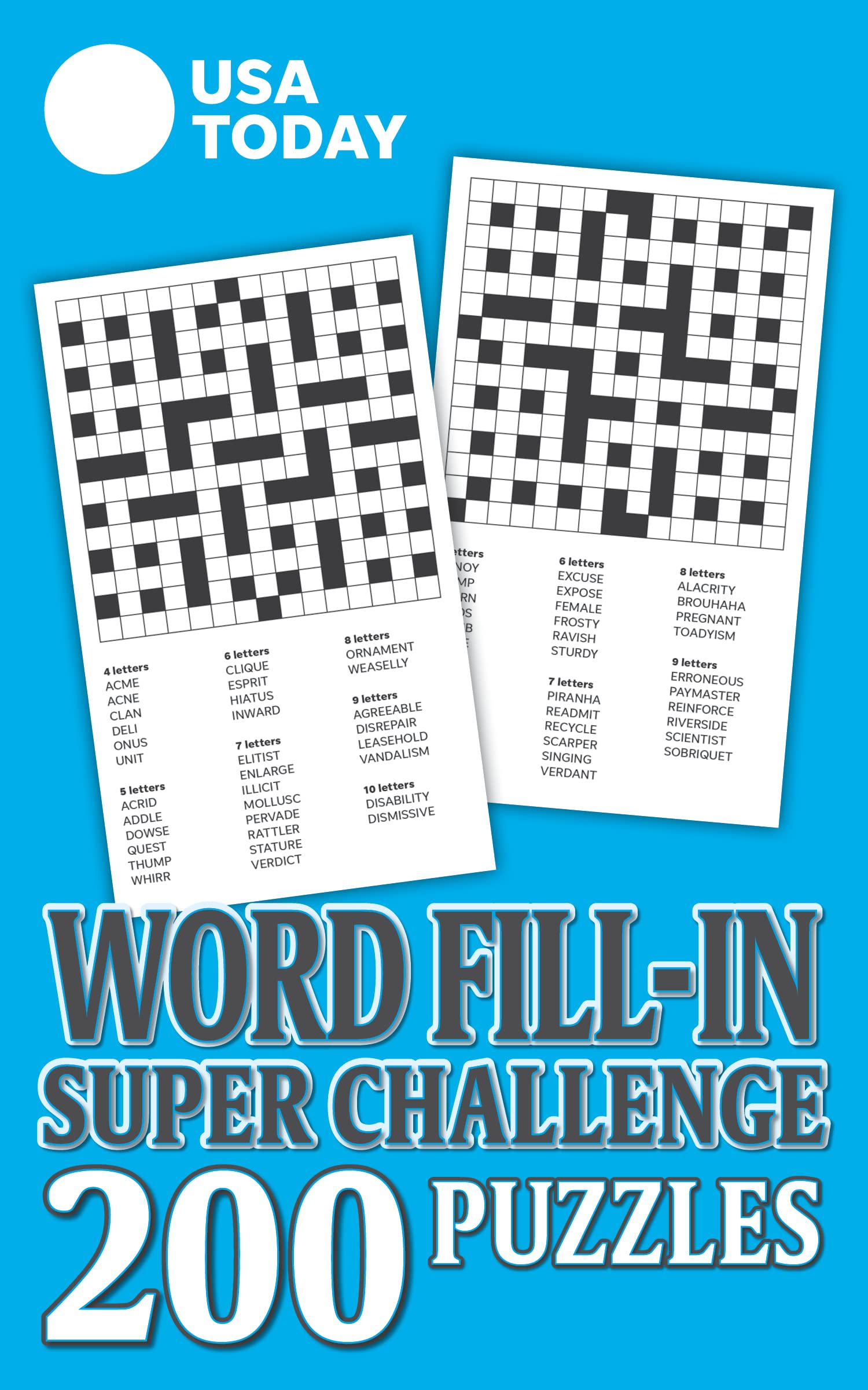 USA TODAY Word Fill-In Super Challenge: 200 Puzzles (USA Today Puzzles ...