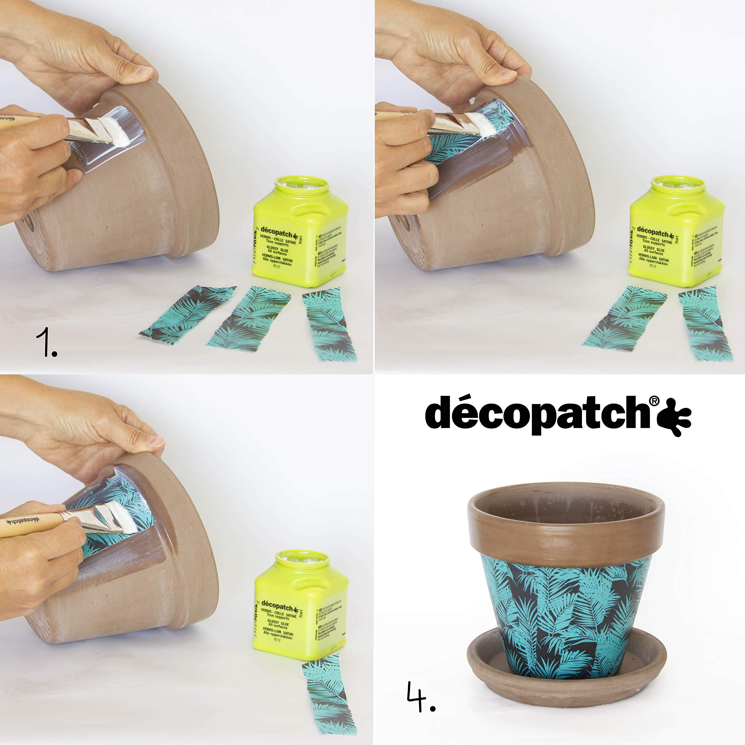Décopatch C859C -Une pochette de 3 feuilles de papier extra