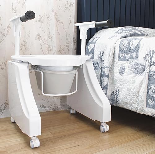 EaseLift - Kit de movilidad de cabecera  Rueda de grado hospitalario y accesorio para elevador de inodoro  Móvil y versátil  Plástico duradero por