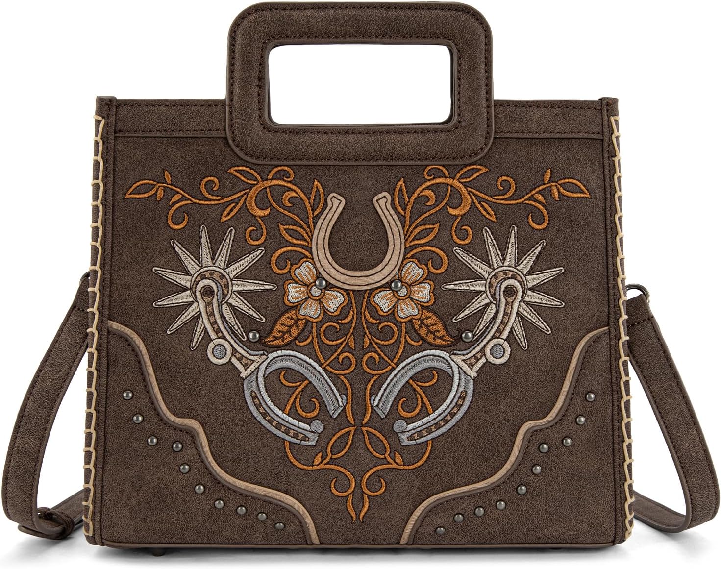 Montana West Western Embroidery Crossbody Bags for Women Top Handle Crossbody Purse