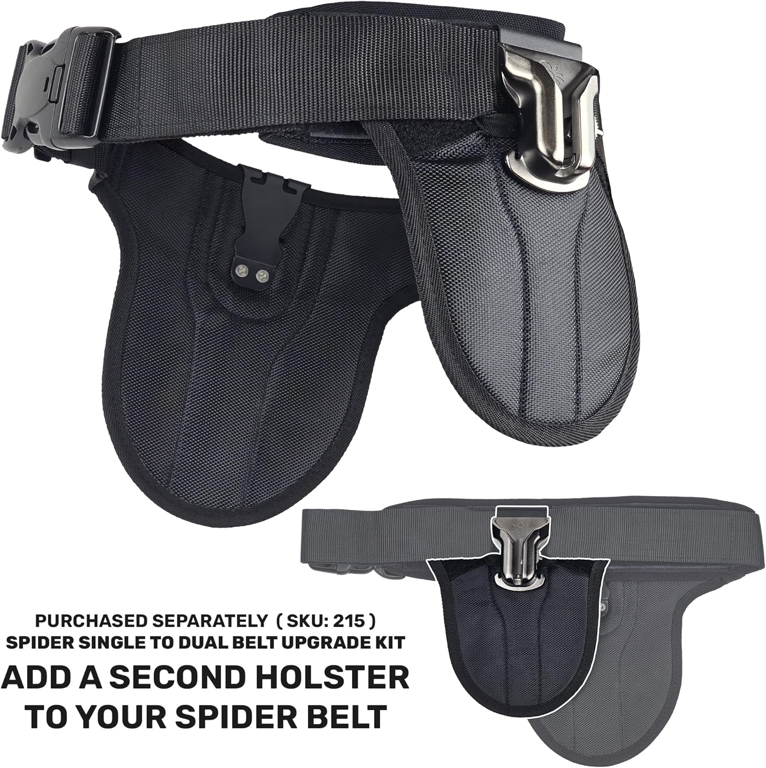 Spider Holster – SpiderPro DSLR Single Camera System v2 for Carrying ONE Professional Camera and Heavy Gear Featuring Belt with Built-In Self-Locking Camera Holster for Secure Quick-Draw Camera Access