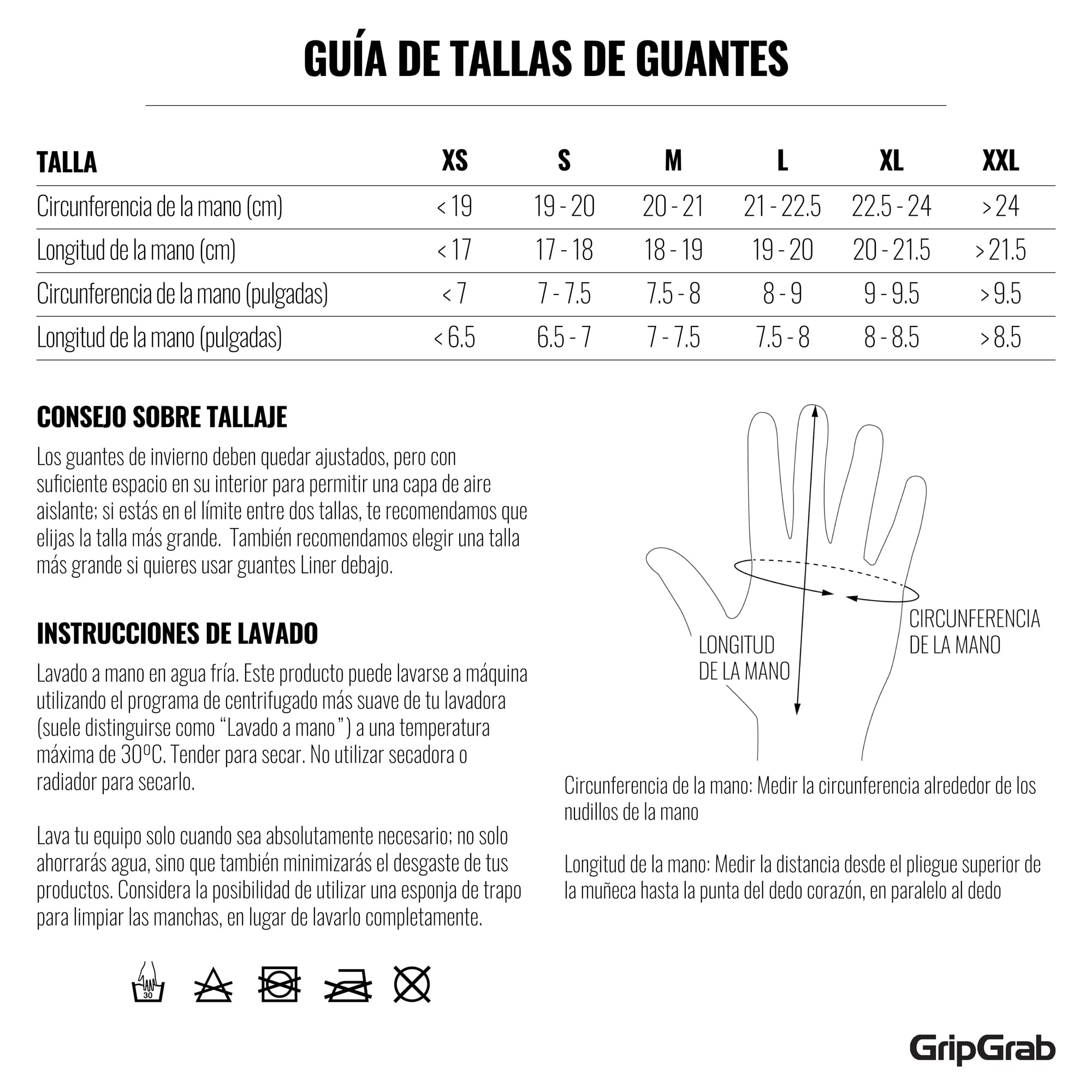 GripGrab Guantes de Ciclismo Polaris 2 de Invierno Impermeables Térmicos Cortavientos Acolchados Bicicleta Carretera MTB