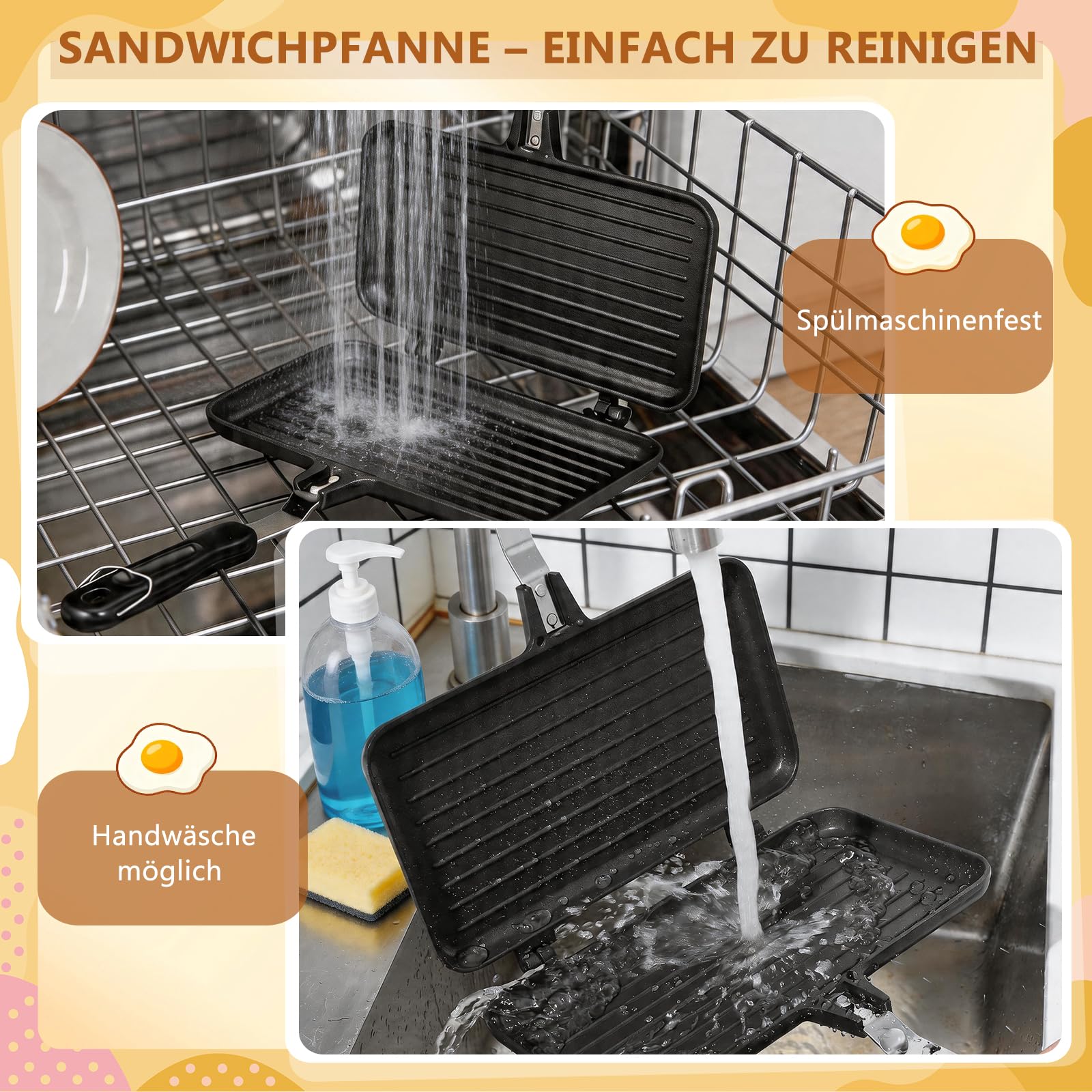 XL Doppelseitig Grillpfanne für Gaskocher, Tortillas Bratpfanne Aluminium Nichtstick Camping Outdoor (Schwarz)