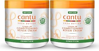 Cantu Leave-In Conditioning Repair Cream with Shea Butter, 16 oz (Pack of 2) (Packaging May Vary)
