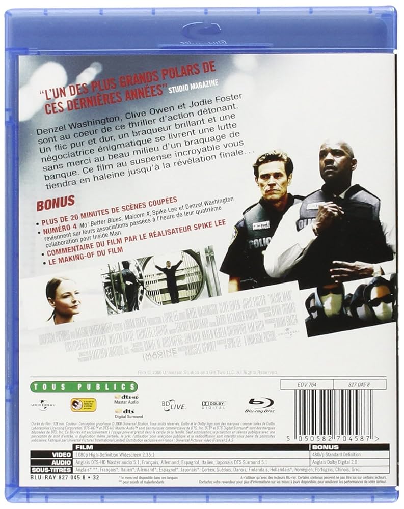 Amazon.co.jp | Inside Man [Blu-ray] DVD・ブルーレイ