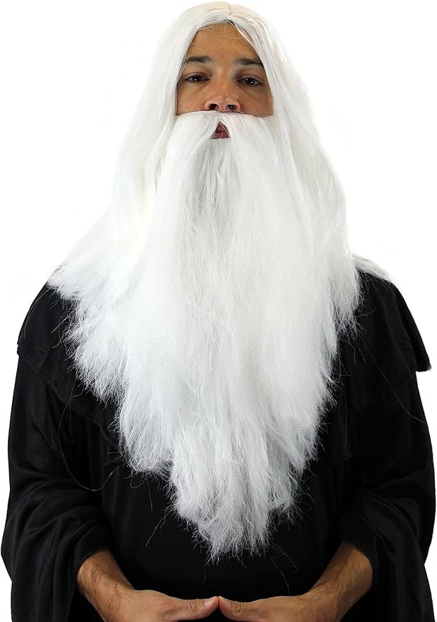 Rubies Parrucca Da Babbo Natale Con Barba Per Adulto, Parrucca Con Barba E Baffi In Bianco, Taglia Unica, Rubini Ufficiali Per Natale, Eventi Natalizi, Feste, Carnevale - Foto 9