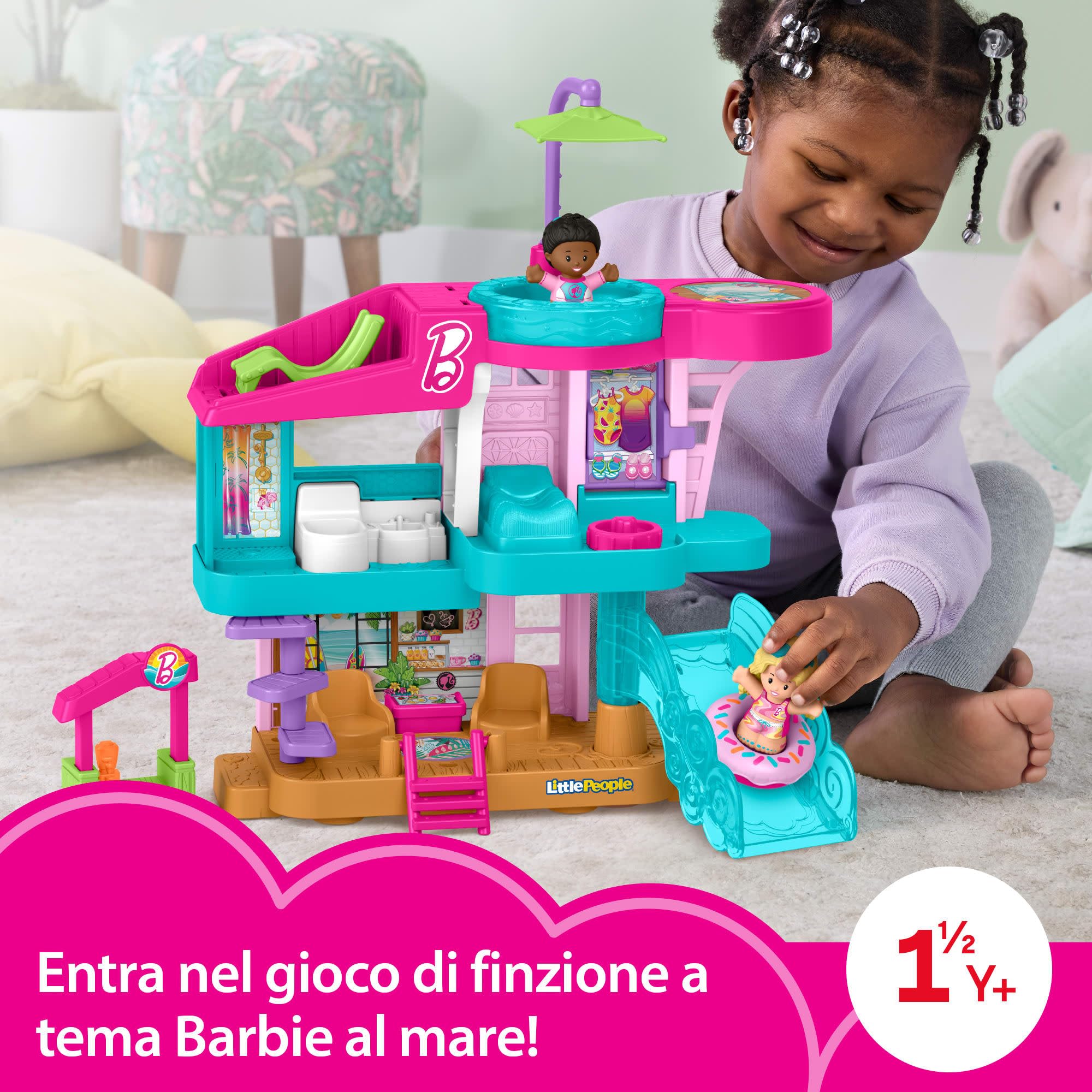 Fisher-Price Little People playset Barbie Casa al Mare