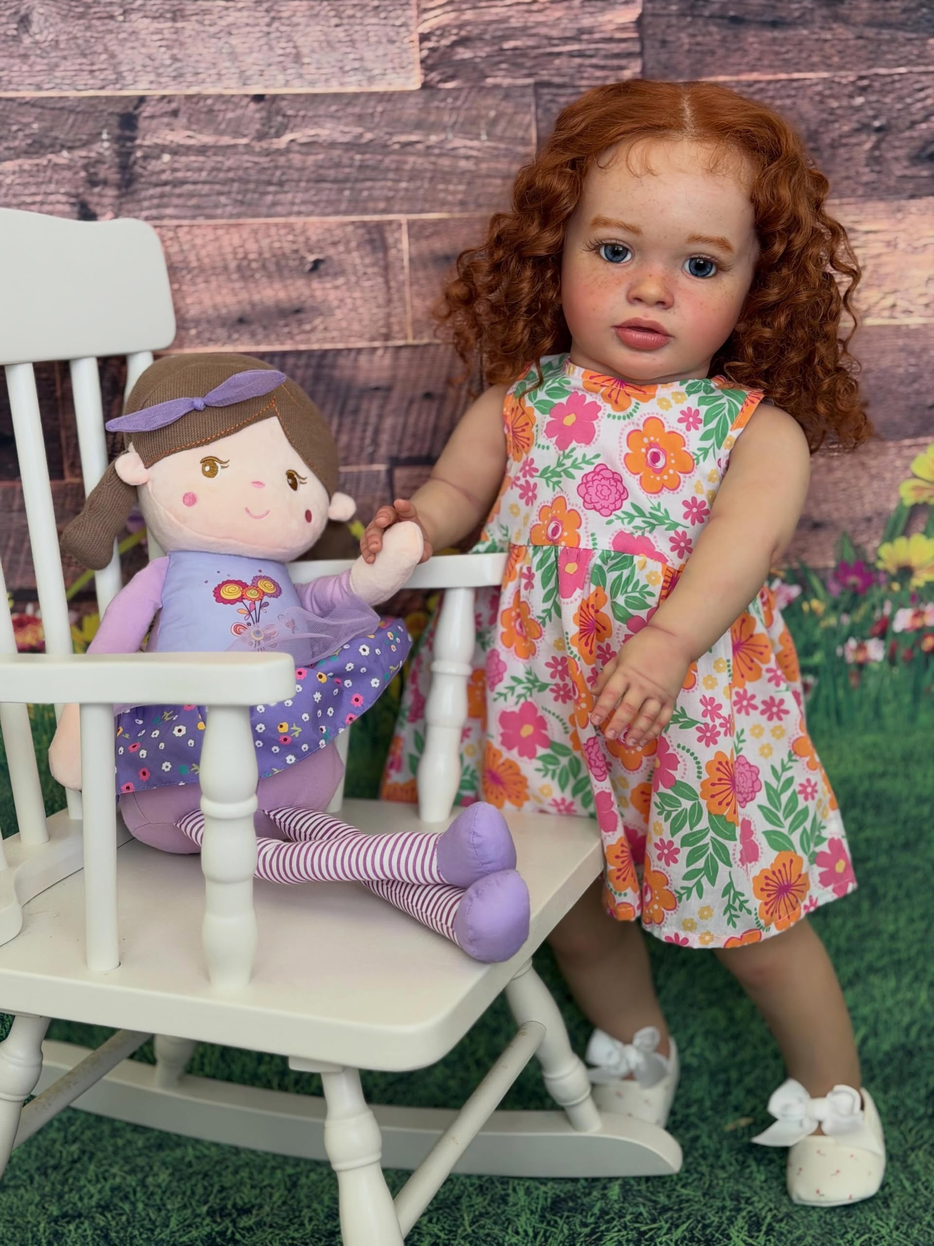 RXDOLL Lalka Reborn Pippa, duży rozmiar, realistyczna, Reborn maluch, dziewczyna, miękkie winylowe kończyny i tkanina, lalka, która wygląda naprawdę realistycznie, noworodek, zestaw zabawek dla dzieci