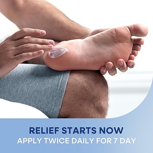 Miniatura 7 de Hermon Crema de tratamiento de pies de atleta Antifúngico extra fuerte para talones agrietados, piel seca y pies con picazón Alivia el ardor,