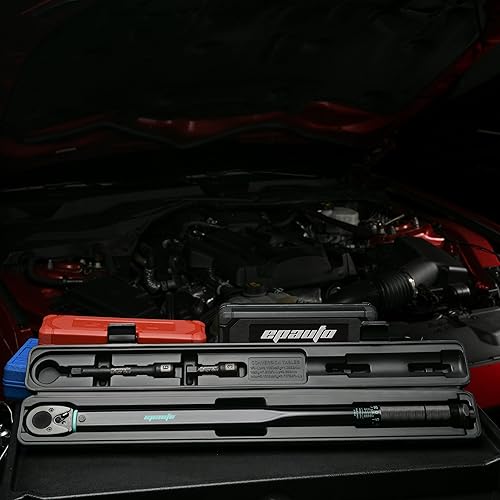 Miniatura 6 de EPAuto Llave dinamométrica de clic de 12 pulgada, 25-250 ft-lb33.9-338.9 Nm, negro