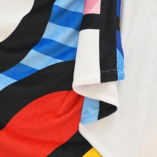 Miniatura 10 de BRITTO Romero Luxe Manta y manta (Nube Nueve) Corazones Coloridos Patrón, 60 x 80 in..