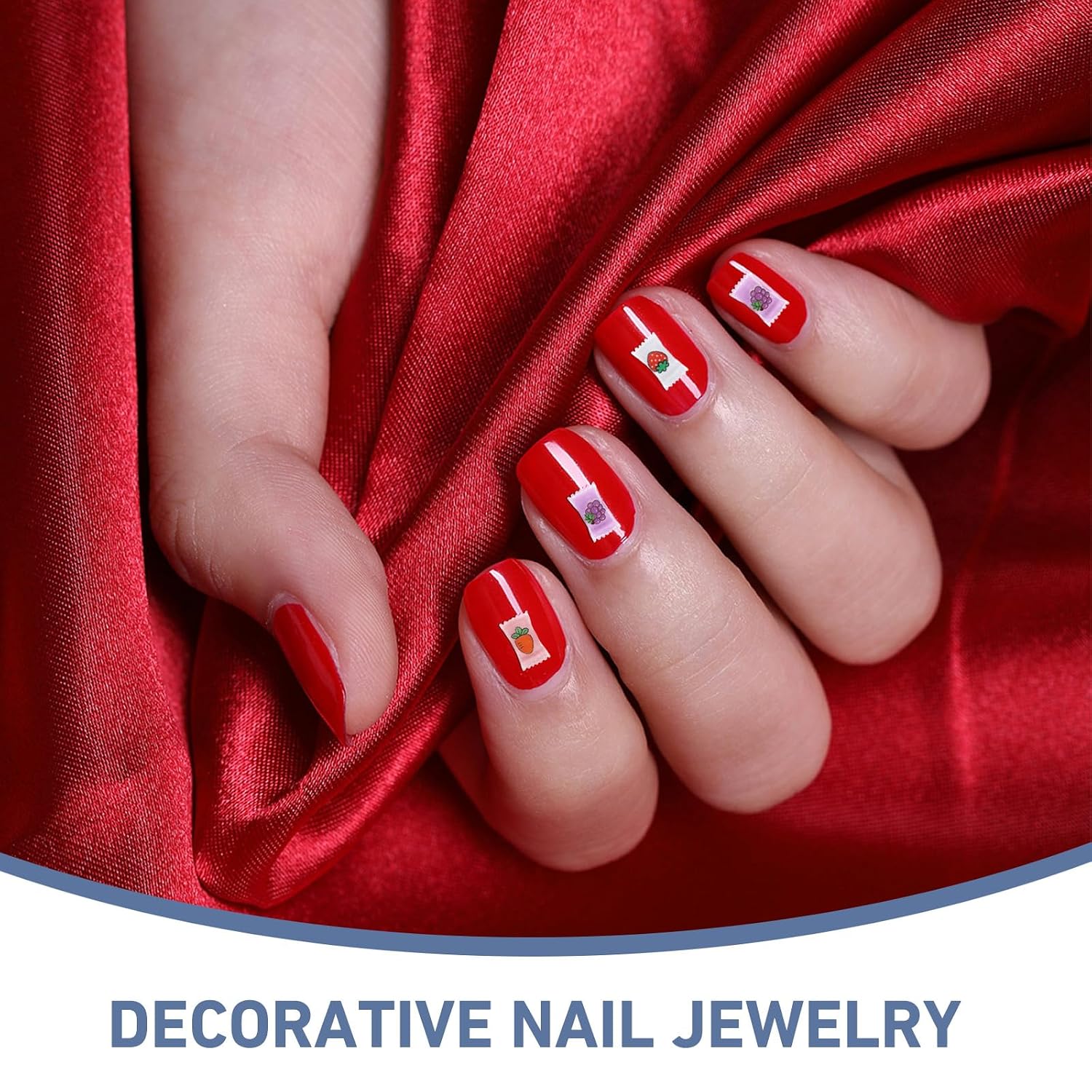 40pcs Cartoon Sweets Nail Charms Resin Cute Nail Charms for Manicure Fingernail Decoration Kit for Accessories