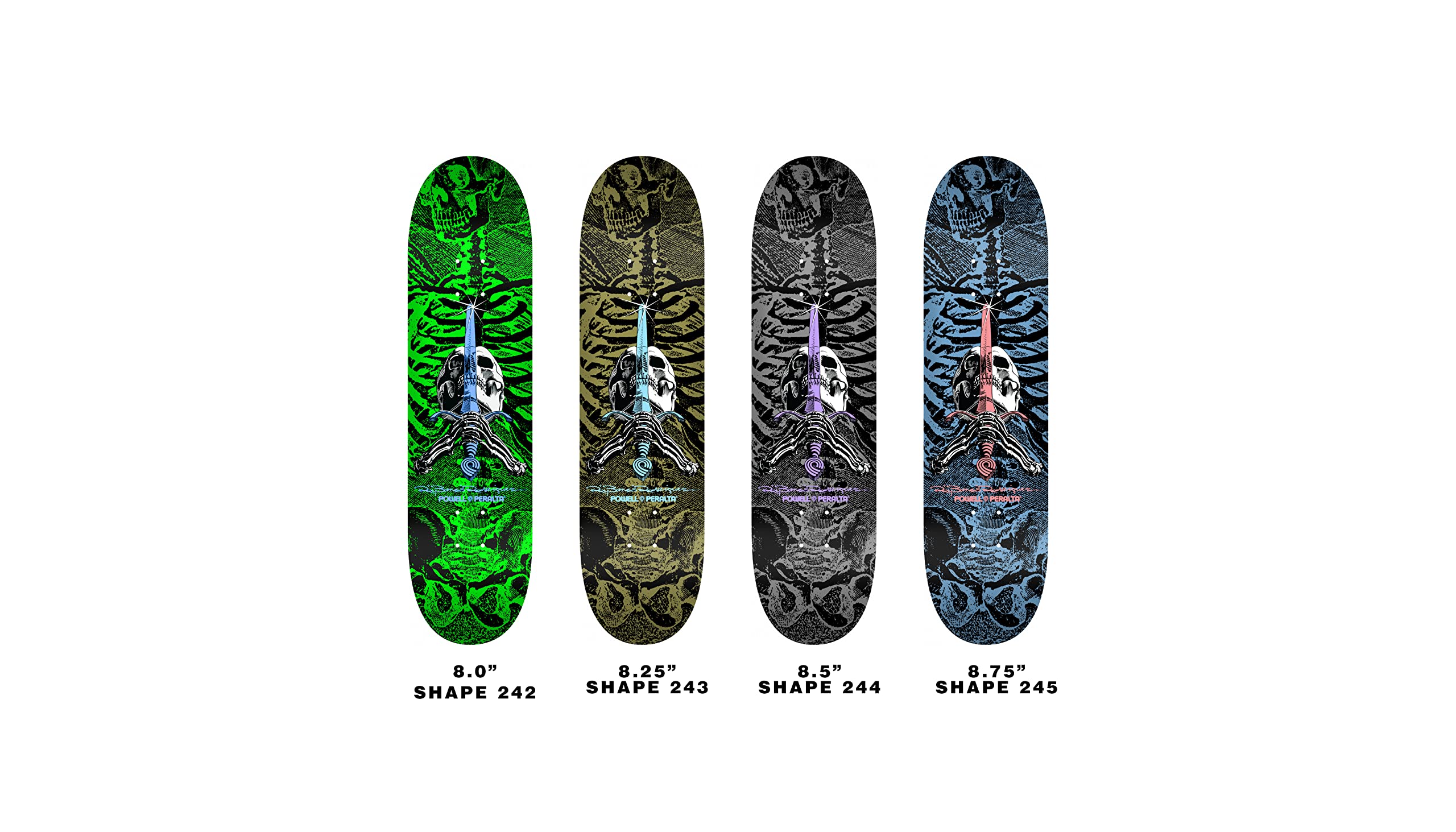 Amazon | Powell Peralta スケートボード デッキ スカルと剣