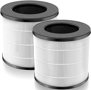Cayman 608/320 Filter Compatible with Okaysou Cayman 608/320 Air Purifie-r, 3-in-1 True HEPA, High-Efficiency Activated Carbon, Pre-Filter for Cayman 608 & Cayman 320, 2 Pack