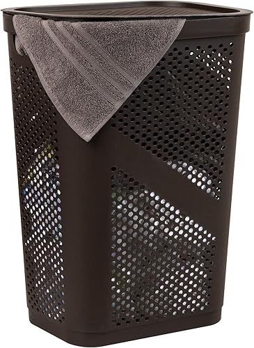 Mind Reader Basket Collection - Canasta de ropa sucia, diseño delgado y ventilado, capacidad de 15.8galones de EE.UU. (60litros33libras), asas disponible en Yaxa Colombia