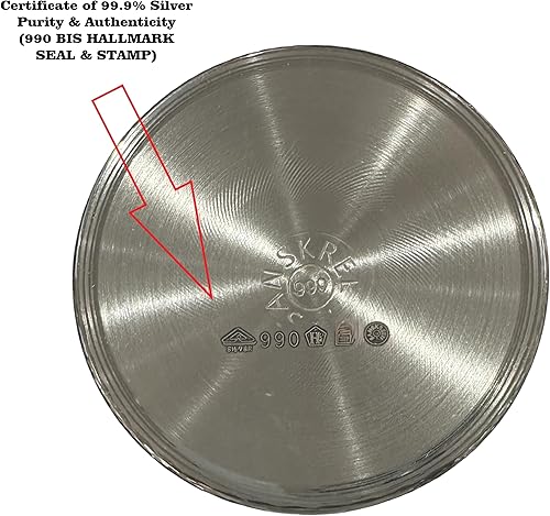 Miniatura 3 de Vidrio con sello de plata pura 999 - Estilo #03 (vidrio 3.25 pulgadas- 2.12 oz)