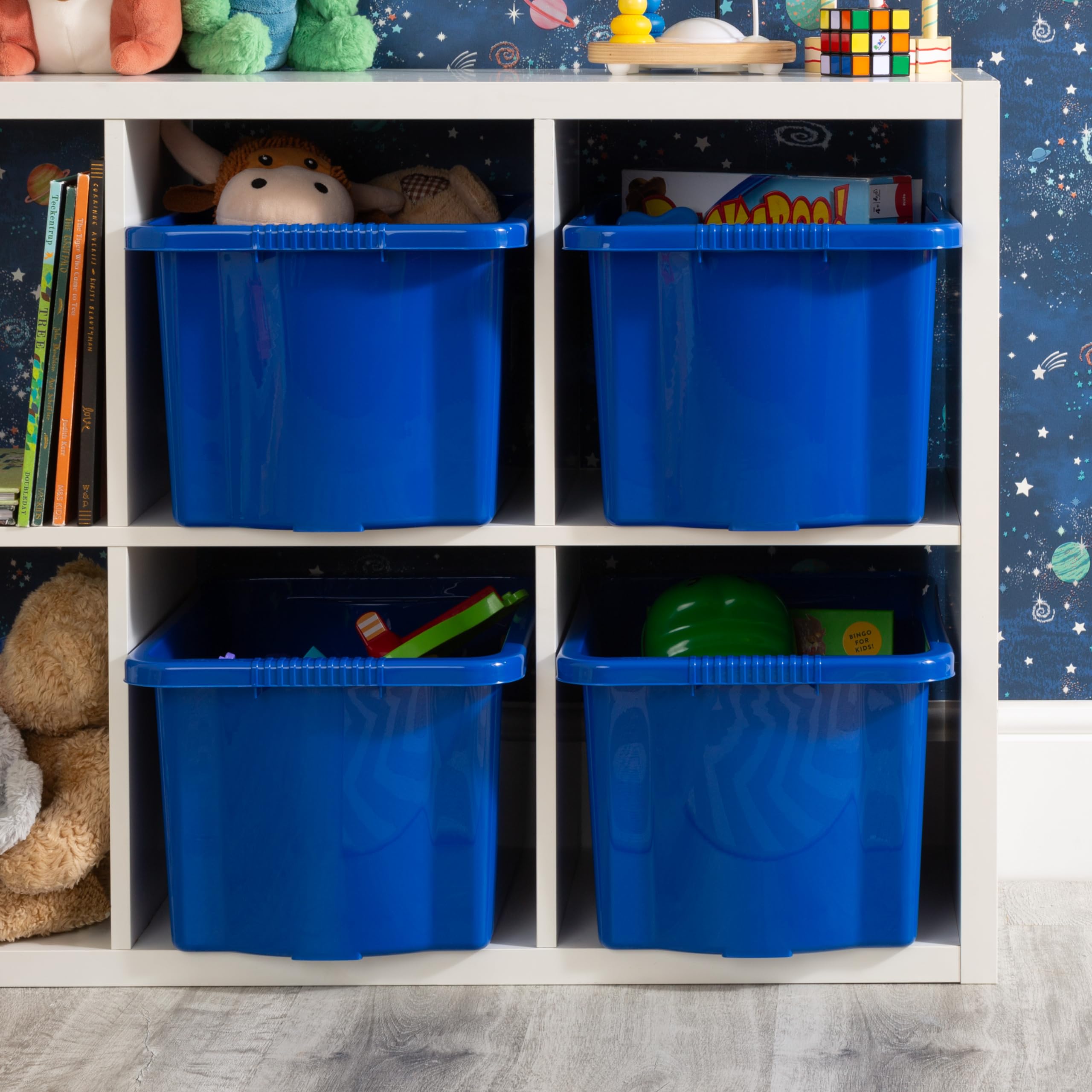 Stack & Store 24L Storage Box - Blue - Wham