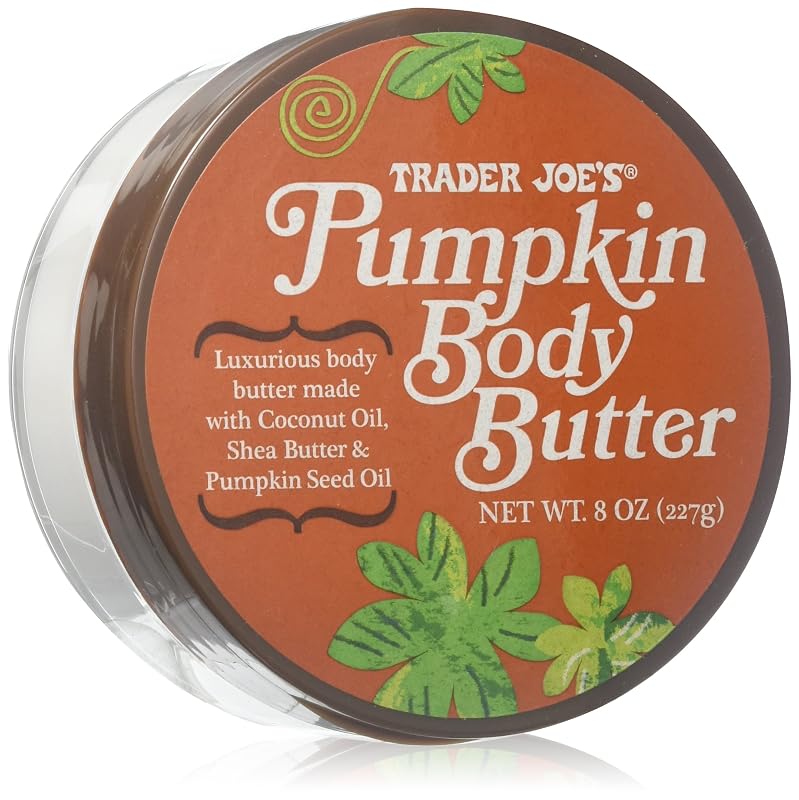 Manteiga corporal de abóbora Trader Joe's com óleo de coco, manteiga de karité e óleo de semente de abóbora, 227 g