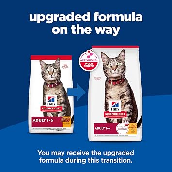 Hill's Science Diet Adult 1-6 Dry Cat Food | #1 Veterinarian Recommended, Chicken Recipe, 7 lb. Bag