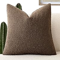 Vista 29 de Foindtower Fundas de almohada decorativas con textura de boucle, fundas de almohada sólidas, neutrales, suaves y acogedoras para silla, sofá
