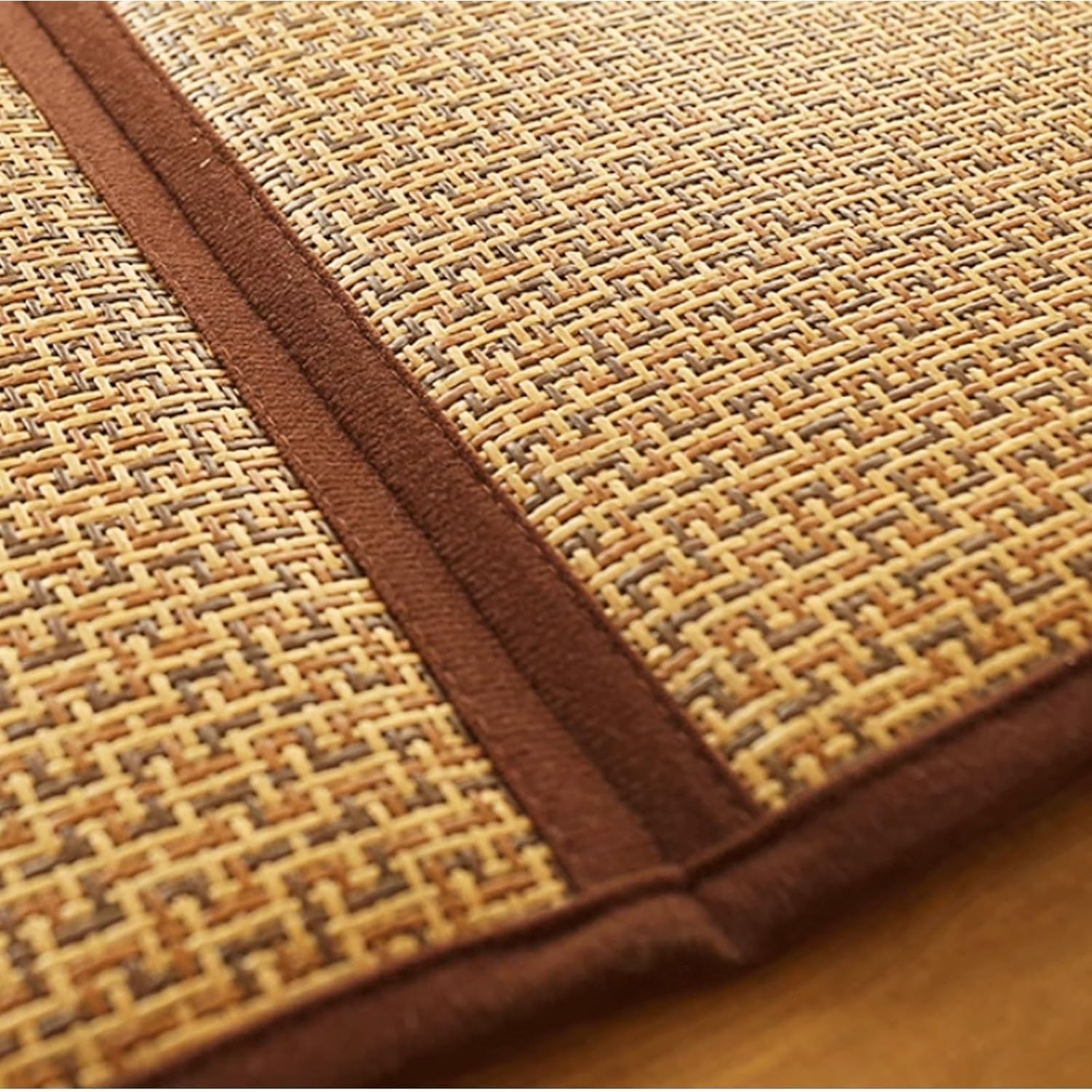 MIAOXIAO Tatami Japones Tradicional para Futon Japones Cama Estilo japones Colchón futón de Suelo japonés colchón de tatami de ratán,01,120x180cm(6 pieces)