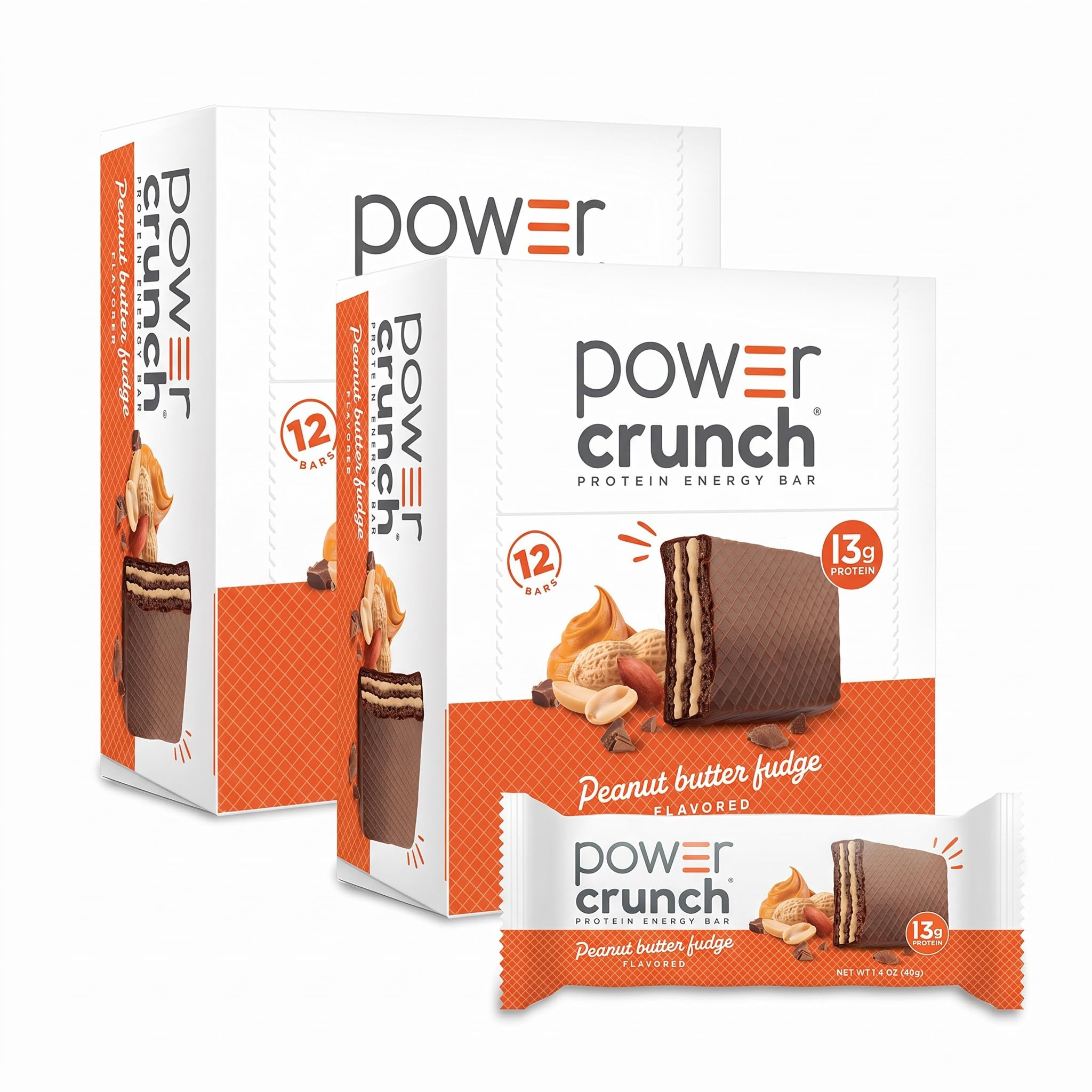 Power Crunch Protein Bars, Peanut Butter Fudge, 12 x 1.4 oz each — Amazon image 9