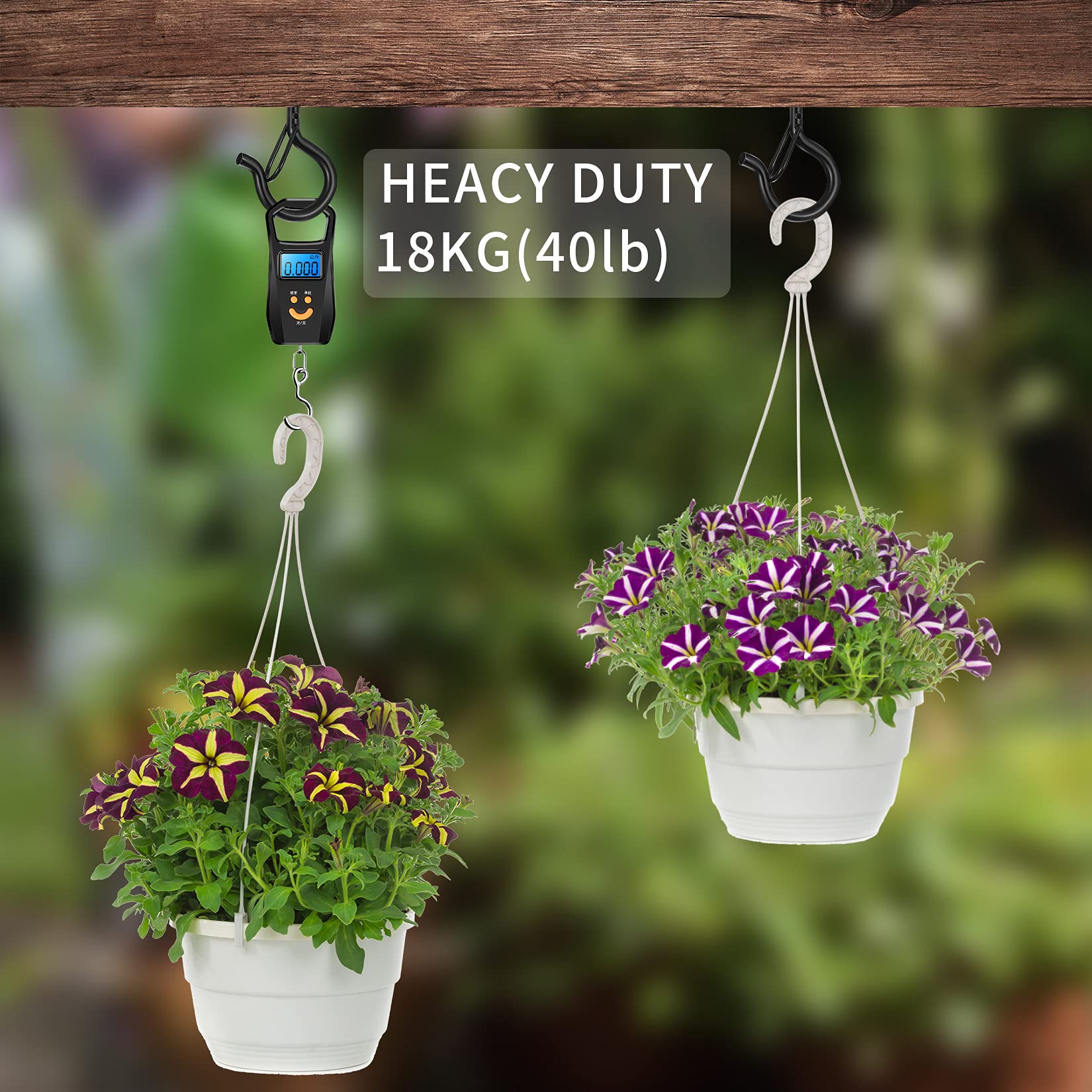 Lot De 18 Crochets à Visser Pour Guirlandes Lumineuses D'extérieur – Crochets De Suspension Pivotants Avec Verrou De Sécurité, Très Résistants Pour Terrasse, Mur Et Plafond