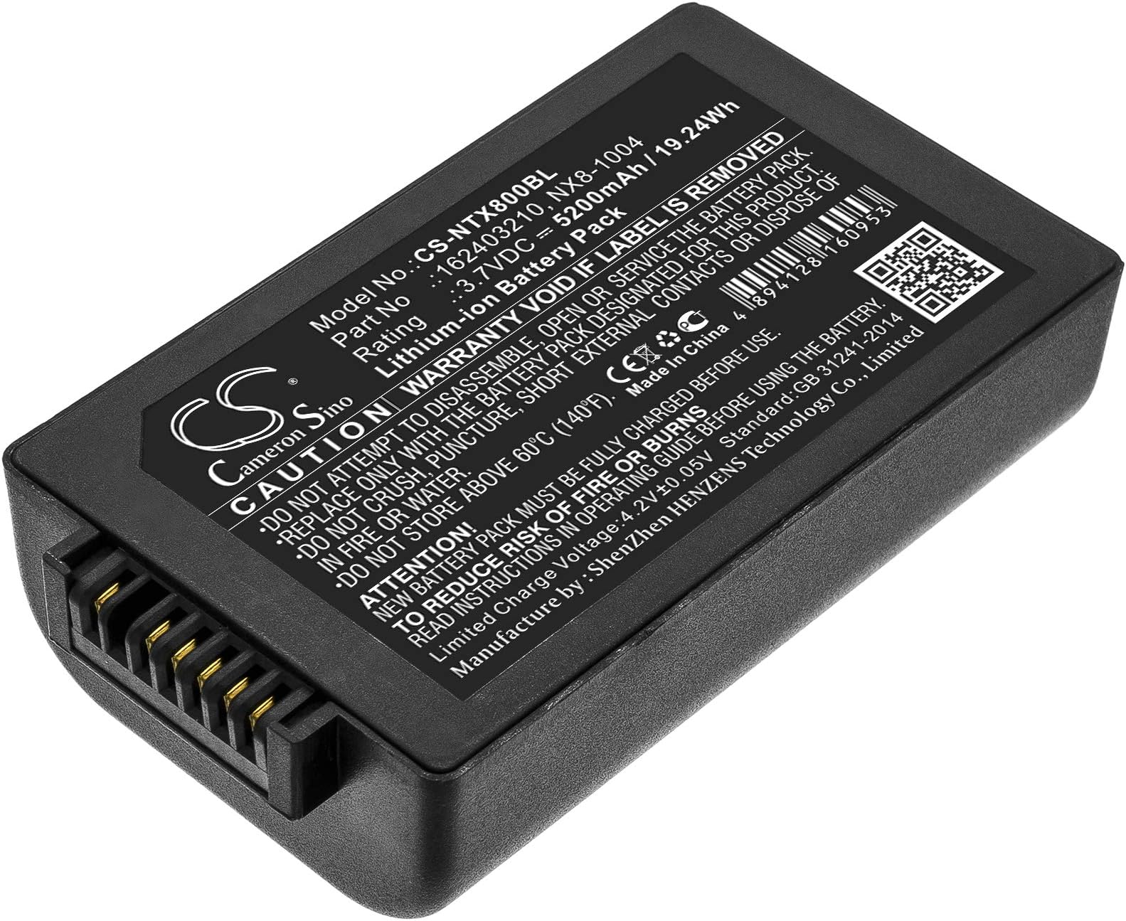 FITHOOD Battery Replacement for Handheld Nautiz X8 162403210 BP14-001200 NX8-1004 BAT-G2-003 (5200mAh/3.7V)