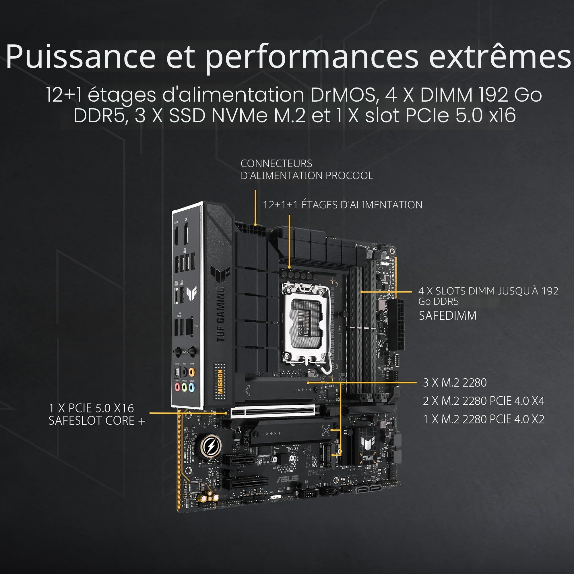 ASUS TUF Gaming B760M-PLUS WiFi II (Socket 1700/B760/DDR5/S-ATA 6Gb/s/Micro ATX)
