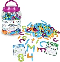Vista 7 de Learning Resources ¡Constructores de habilidades! Creador de letras y números de jardín de infantes, 60 piezas, a partir de 6 años