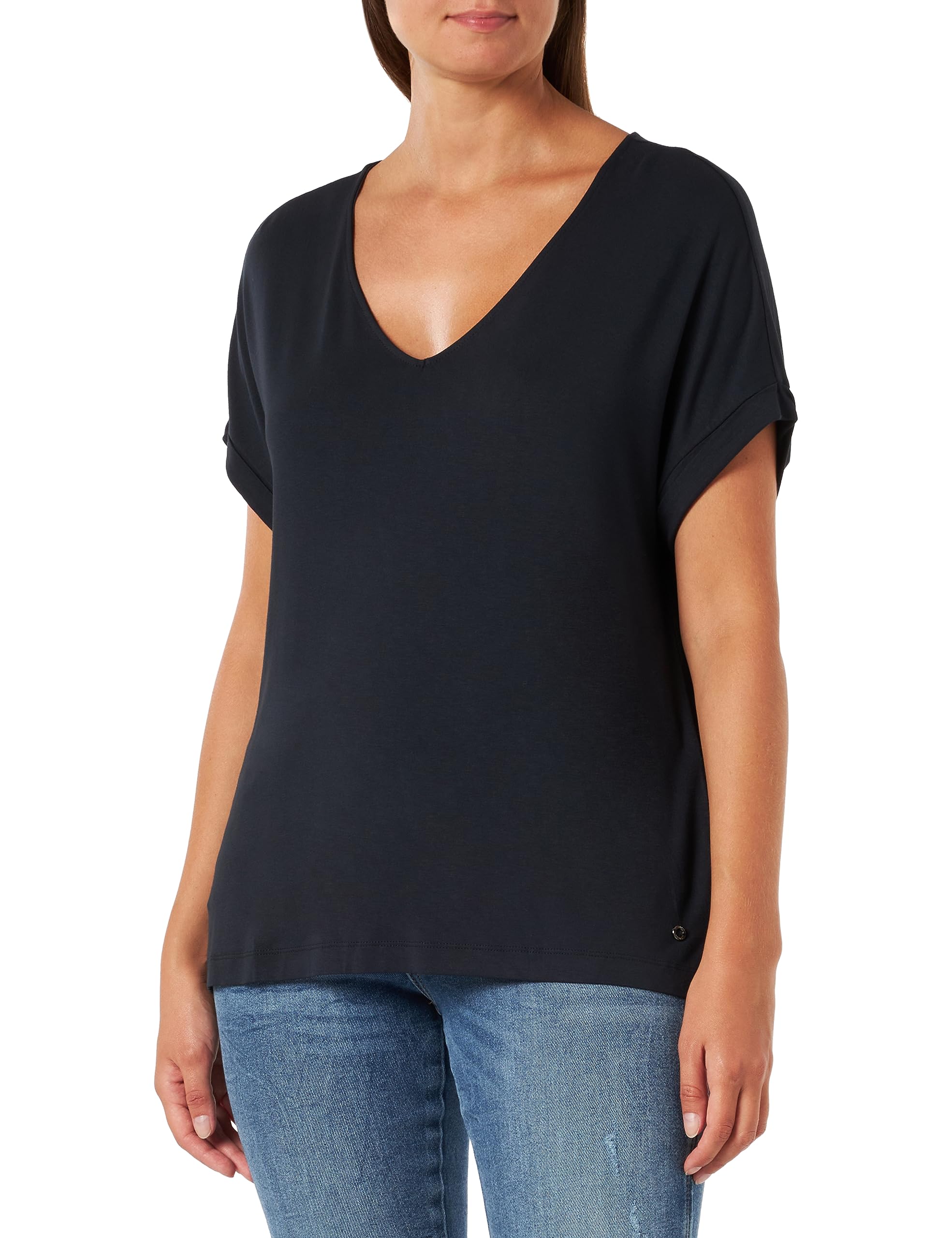 s.Oliver Women's 10.2.11.12.130.2132895 Short-sleeved T-shirt, Blau, 6