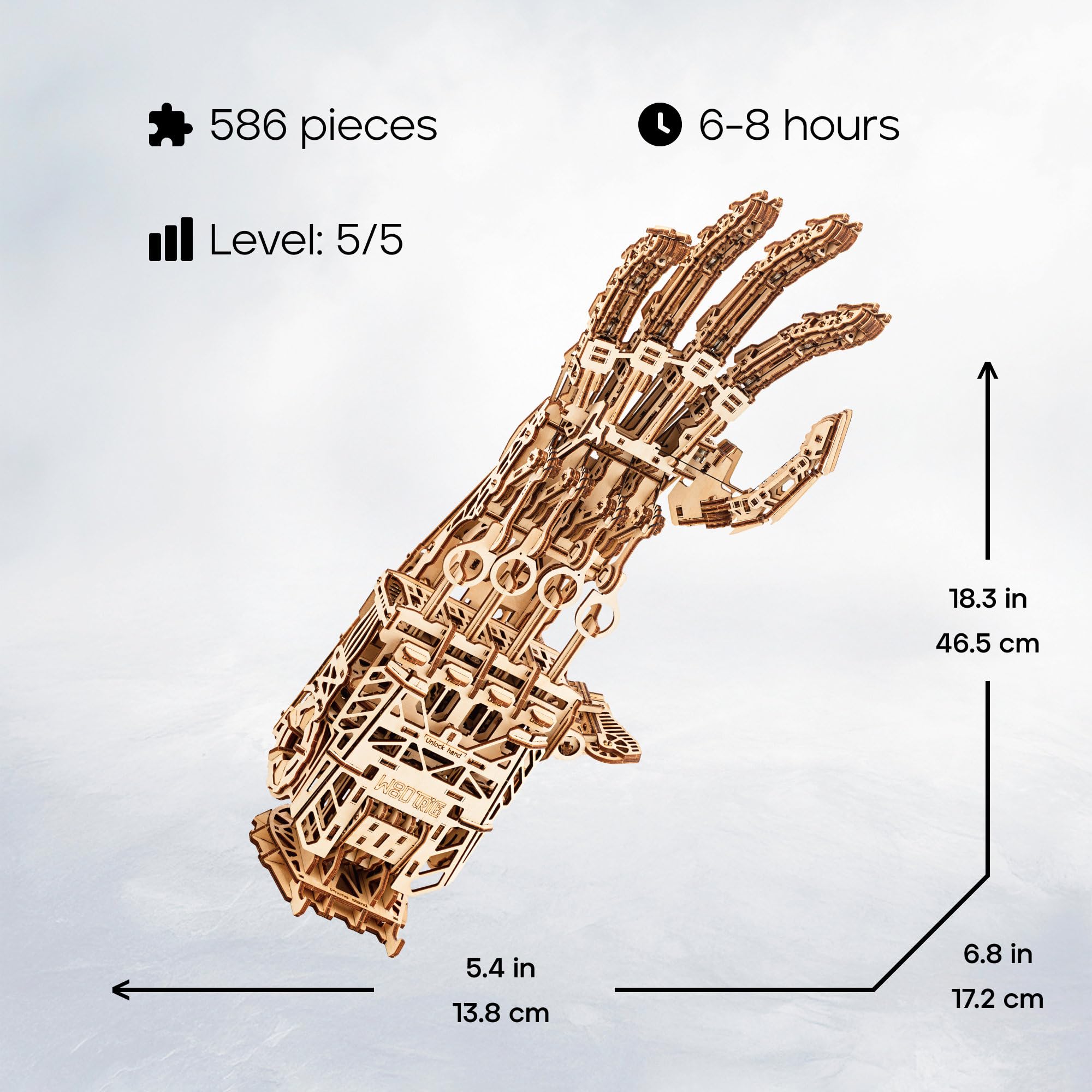 Amazon.co.jp: ウッドトリック サイバー ロボット ハンド 3D 木製